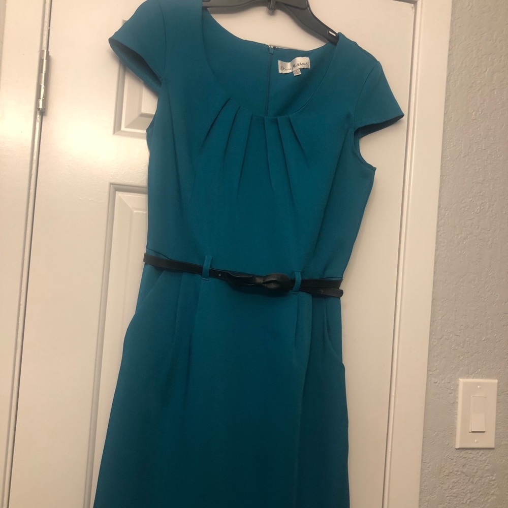 Peacock blue dress size 8